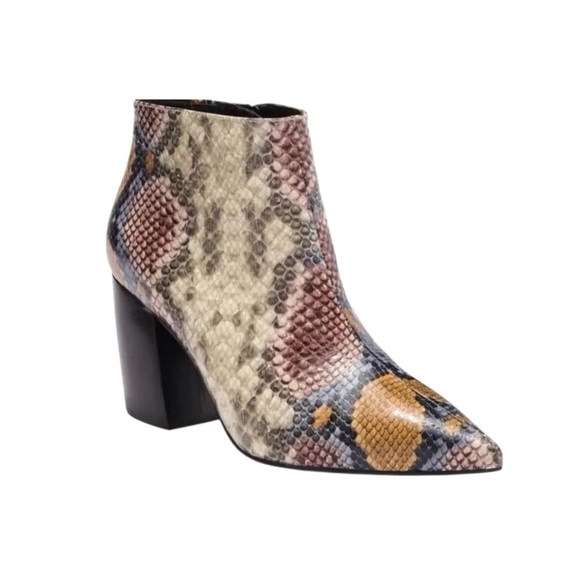 Jeffrey Campbell kiani snakeskin embossed ankle boots size 6 - Picture 1 of 12